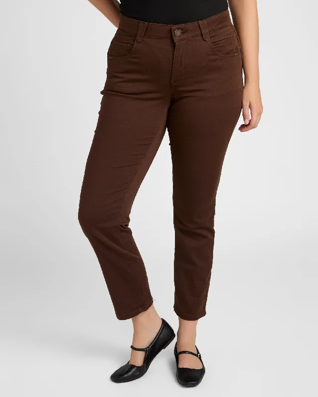 The Latest Fashion Trends Plus Size "Ab"Solution Straight Leg Pant