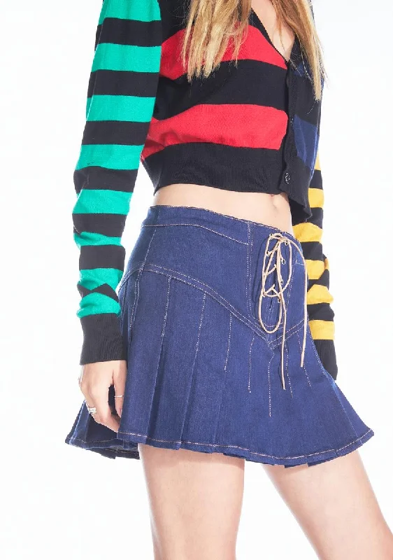 Exclusive Designer Collection Happier Now Denim Skirt