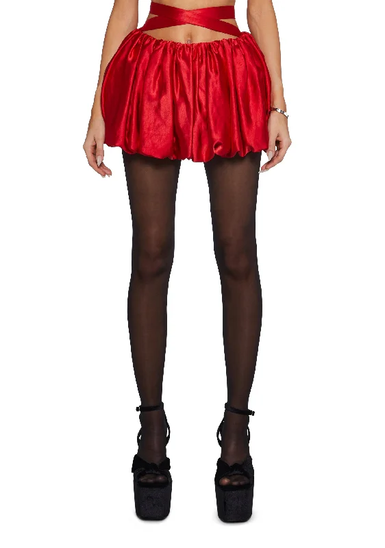 Winter Wardrobe Clearance Rebellious Flirt Bubble Mini Skirt