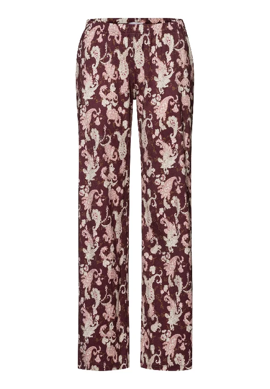 Women Wear Boutique Loungy Nights Cotton Knit Pajama Pants | Meraki Paisley 76492-2162