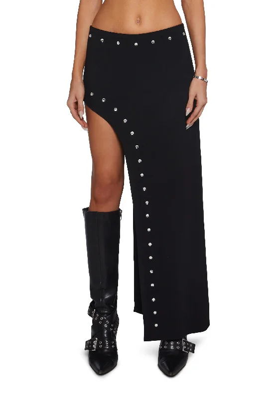 Holiday Special Offers Relentless Glam Asymmetrical Maxi Skirt