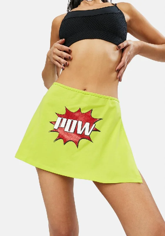 Trendy Street Style Attire Double Whammy Mini Skirt