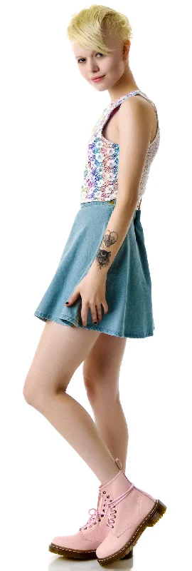 End Of Season Sale Ellie May Studded Denim Circle Skirt