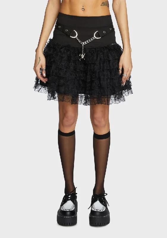 Stay Ahead In Style Crinoline Mini Skirt