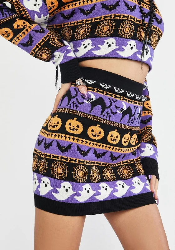 Exclusive Sale Night Of Spooks Sweater Skirt