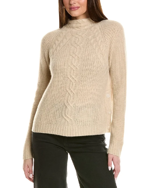 Sale On Clothing Design History Engineered Cable Cashmere Sweater