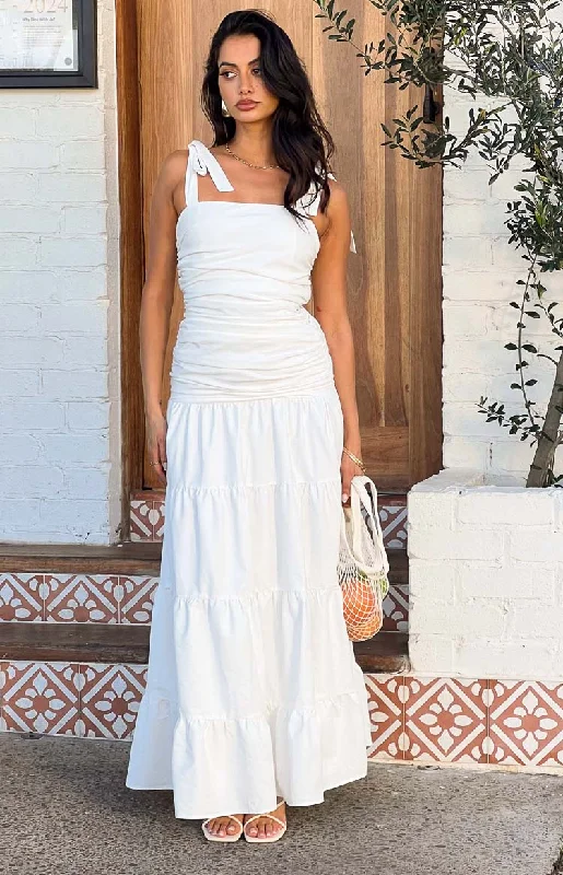 Style Beyond Borders Tessa White Maxi Dress