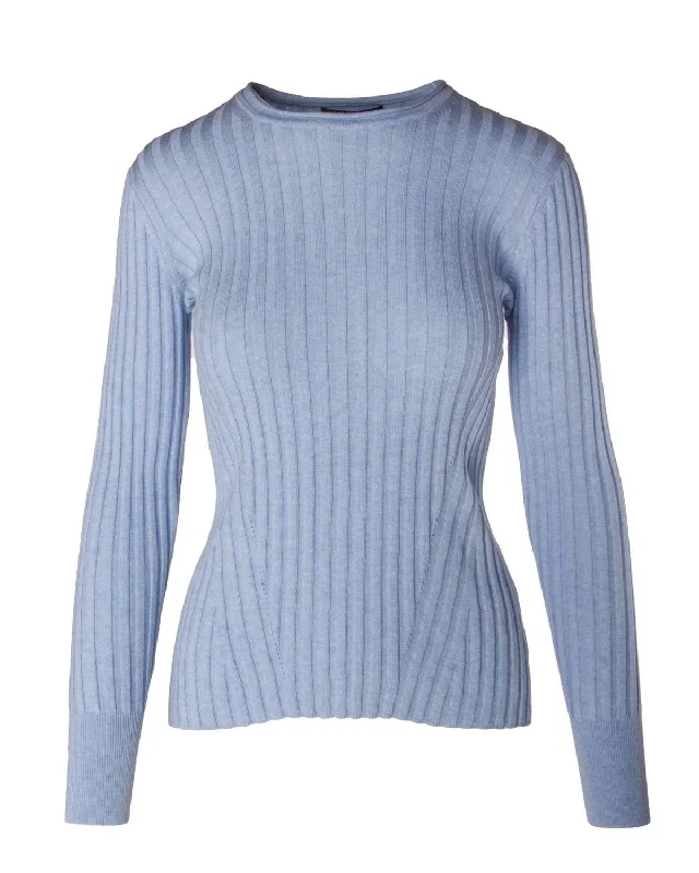 Athleisure Wear Special Offer Blair Rib Sweater In Weekend Blue