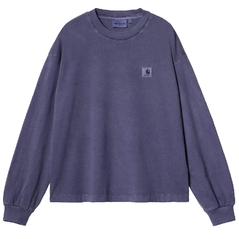 Big Sale Event Carhartt WIP Womens L/S Nelson T-Shirt Aura Garment Dyed