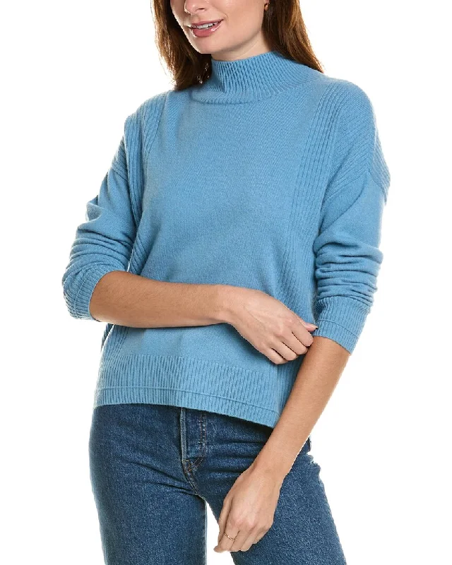 Clothing Woman Design History Mock Neck Cashmere Sweater