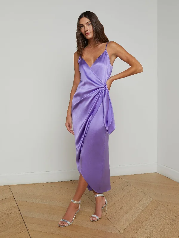 Exclusive Online Sale Amilia Silk Wrap Dress