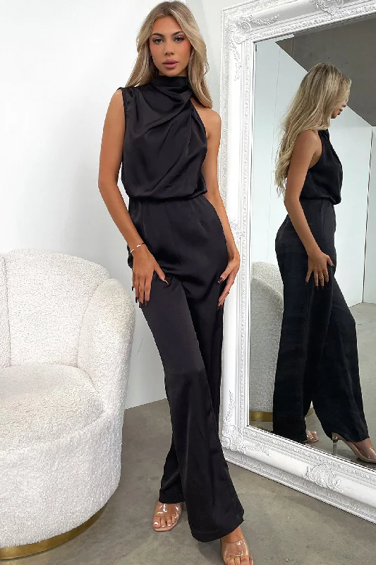 Trendy Women's Wear Santorini Jumpsuit - Black