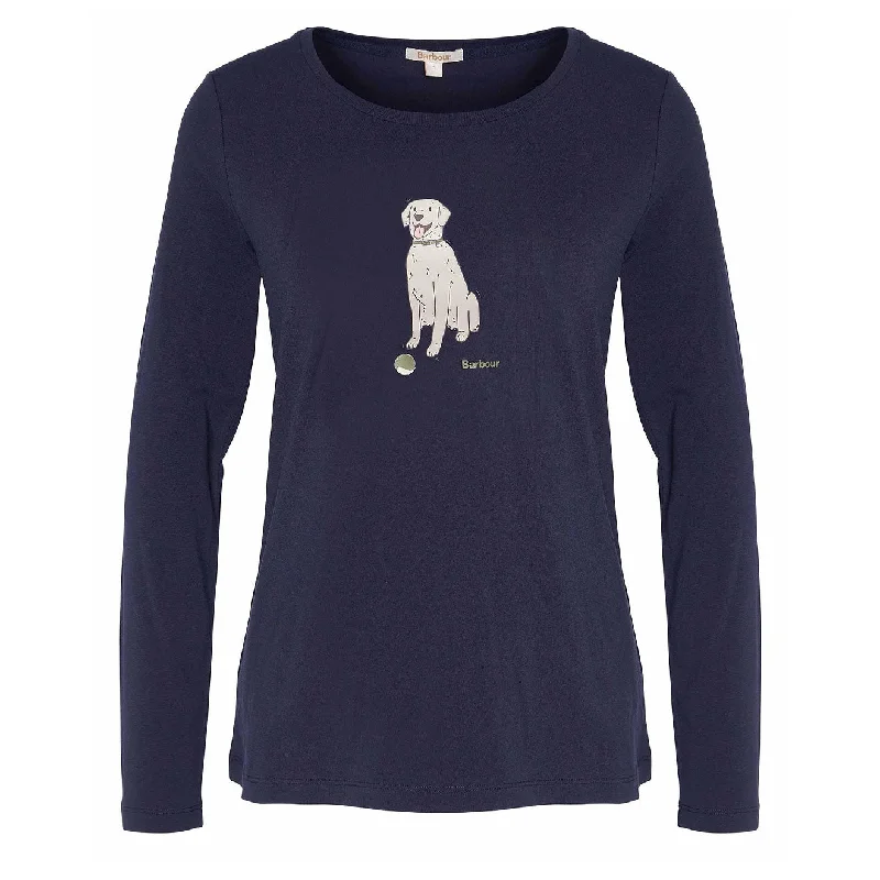 Women's Online Clothing Boutique Barbour Womens Hedley L/ S T-Shirt Navy