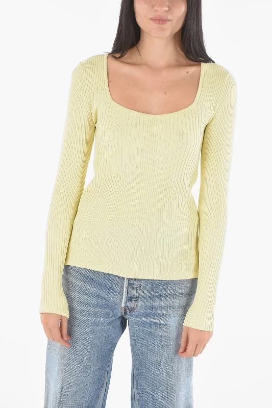 Elegant Clothing Aeron Round Neck Ribbed Sweater