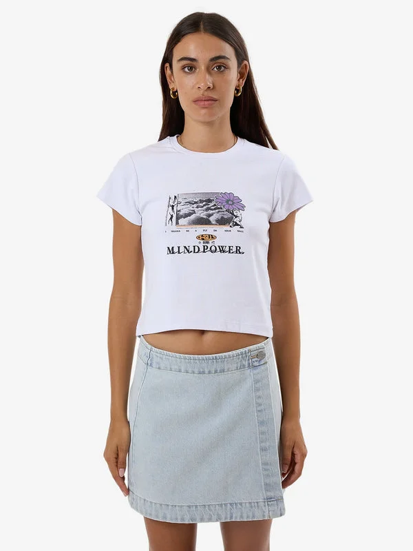 Boutique Dress Online THRILLS Expansions Mini Tee - HERITAGE WHITE