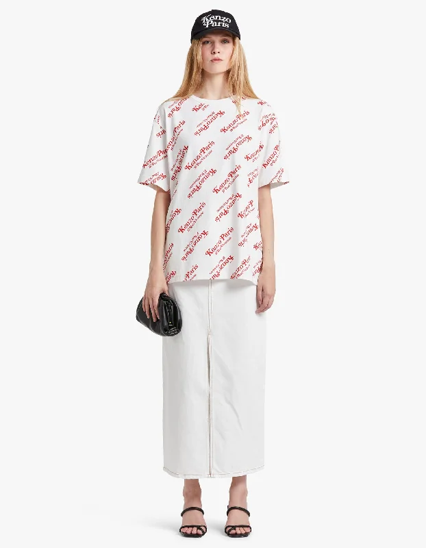 Glamorous Evening Wear Kenzo By Verdy Oversize T Shirt - Off White