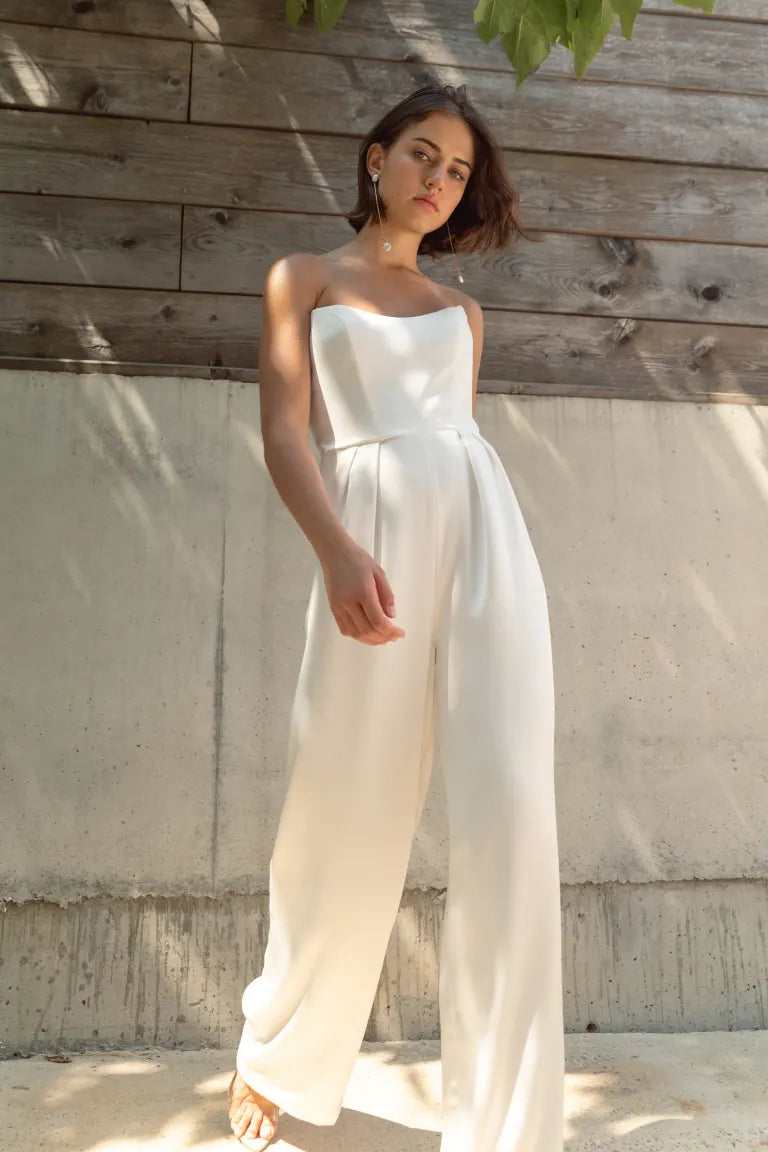 Clearance Sale Online Jenny Yoo Little White Annika Jumpsuit