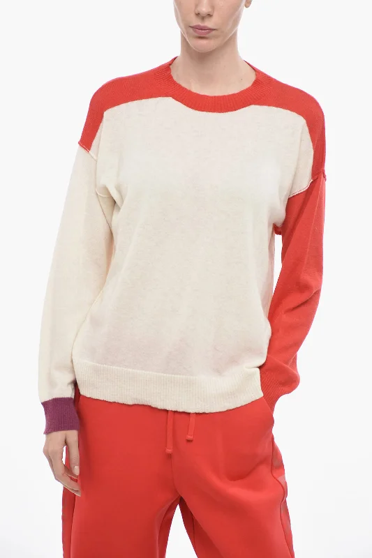 Luxury Fashion Woolrich Color Block Crewneck Pullover