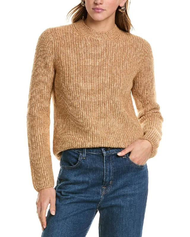 Clothes Of Woman Vince Shaker Rib Wool & Alpaca-Blend Sweater