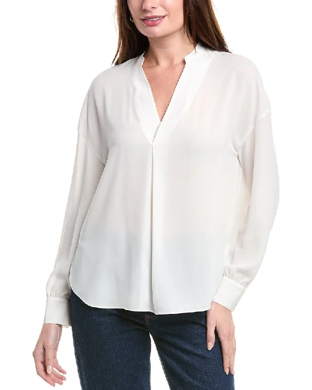 Women's Clothing Online Vince Front Pleat Blouse