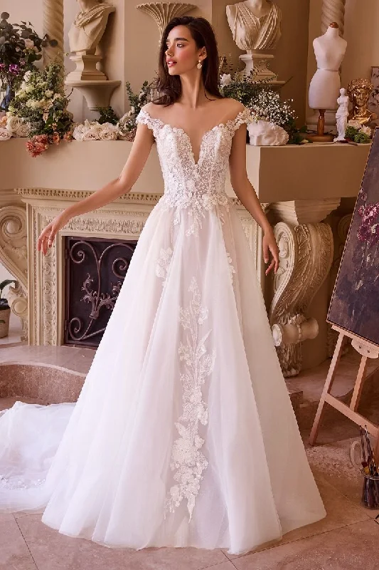 Trendy Pulse Andrea & Leo WL038 Long Lace A Line Wedding Dress