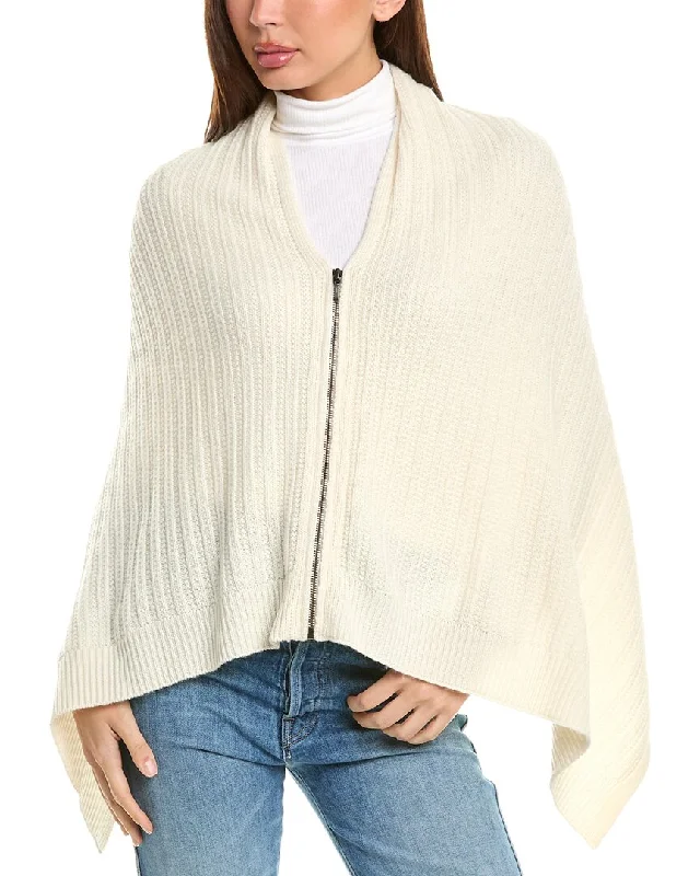 Evening Elegance Forte Cashmere Wool & Cashmere-Blend Poncho