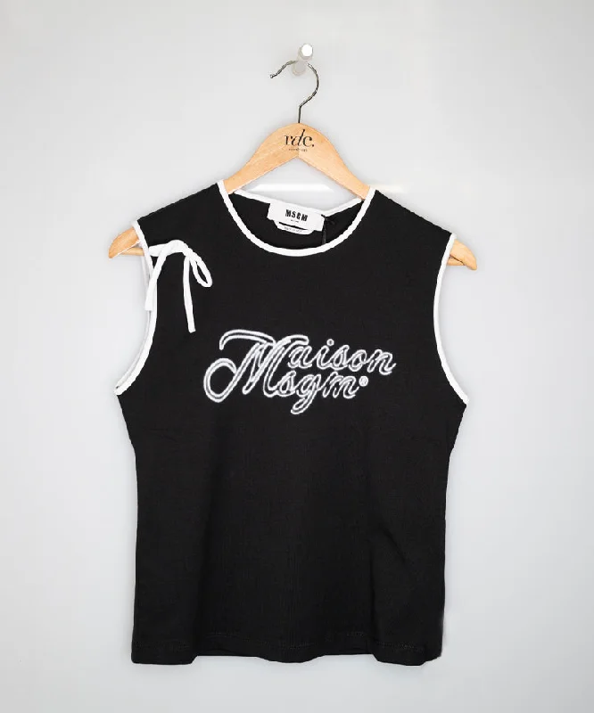 Valentine's Special MSGM tank top Black