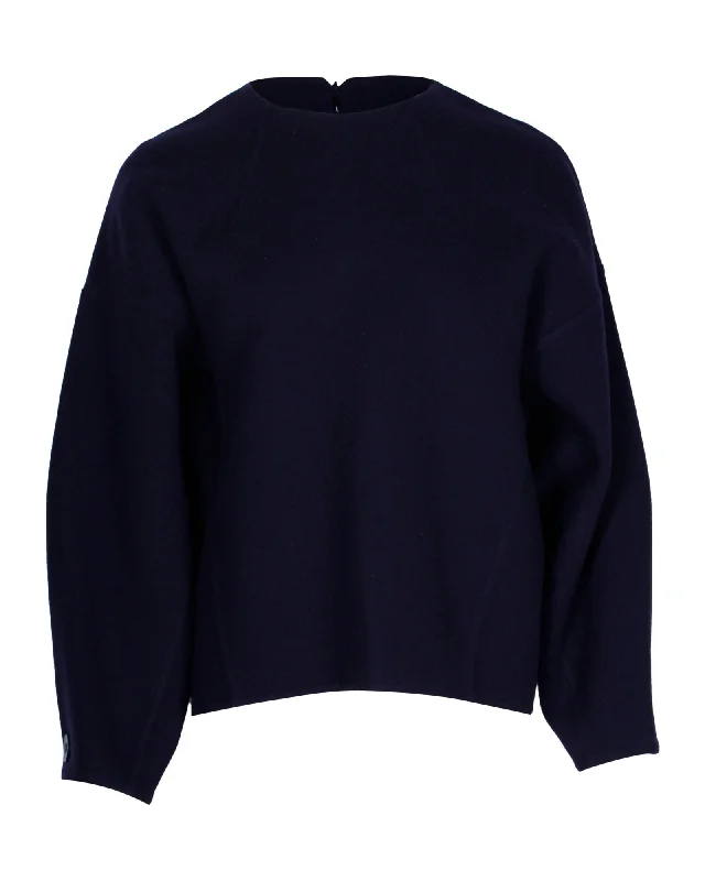 Trendsetter's Closet Celine Sweater in Navy Blue Cashmere