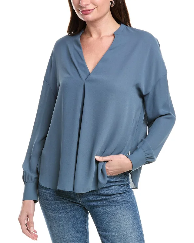 Clothes For Women Vince Front Pleat Blouse