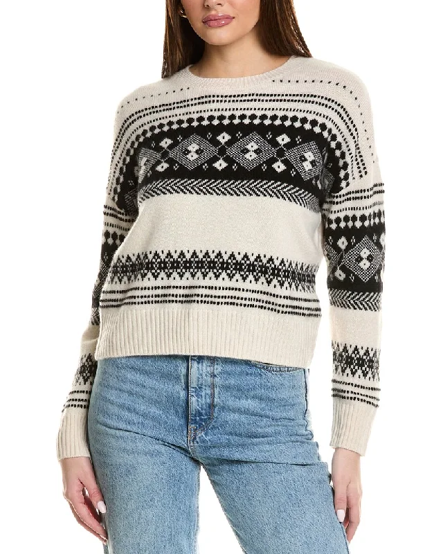 Stylish Women's Clothes for Work and Play Design History Fairisle Cashmere Sweater