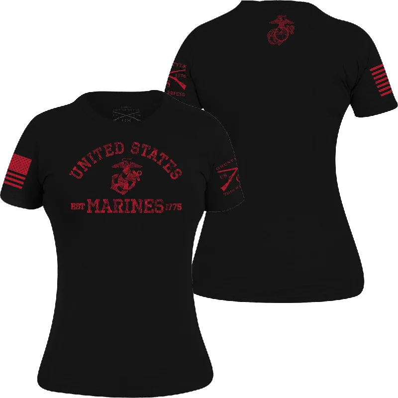 Women's Evening Wear for Special Occasions Grunt Style Women's USMC - Est. 1775 T-Shirt