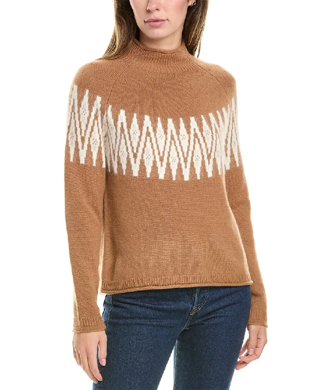 Mega Sale Hannah Rose Sunburst Fairisle Raglan Wool & Cashmere-Blend Sweater