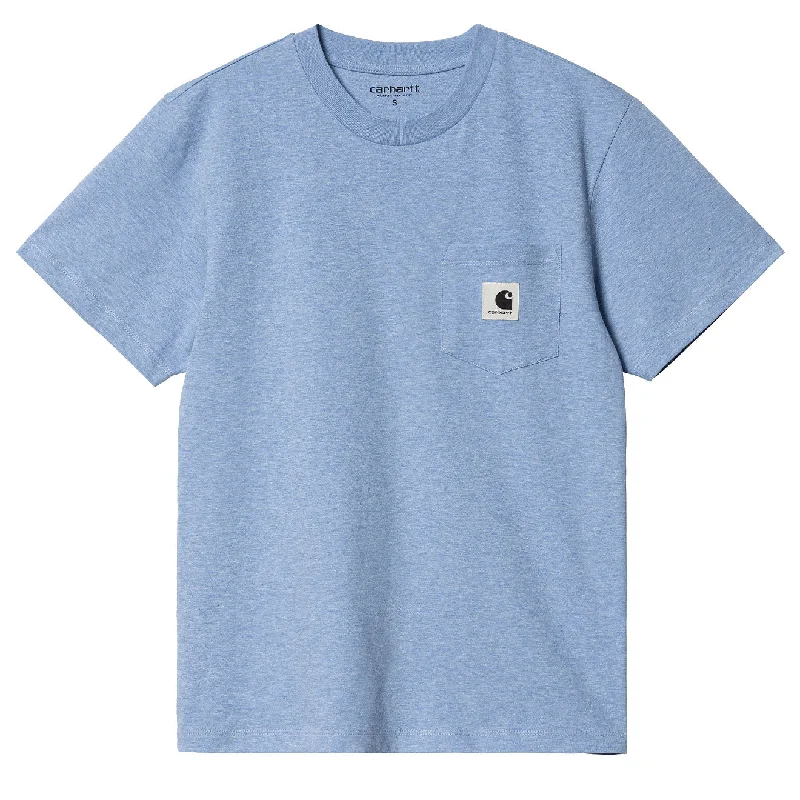 Clothes For Sale Carhartt WIP Womens S/S Pocket T-Shirt Piscine Heather