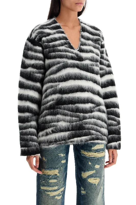 Casual Chic Marc Jacobs Zebra Print Wool And Mohair