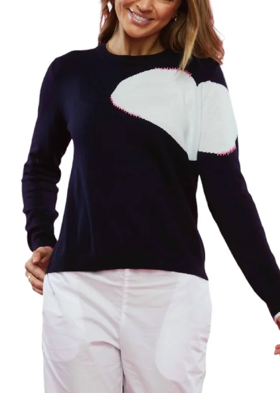 Special Offers, Don't Miss Kelly Heart Sweater In Navy