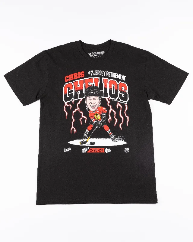 Comfort Meets Fashion Relish Brand Chicago Blackhawks Chelios Retirement Tee