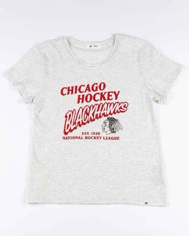 Trend Leading Collection '47 Chicago Blackhawks Ladies Sideliner Frankie Tee