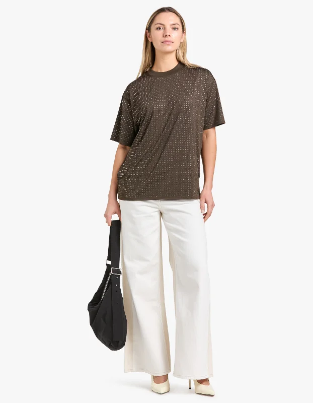 Elegant Fashion Chrishell T-Shirt - Black Olive