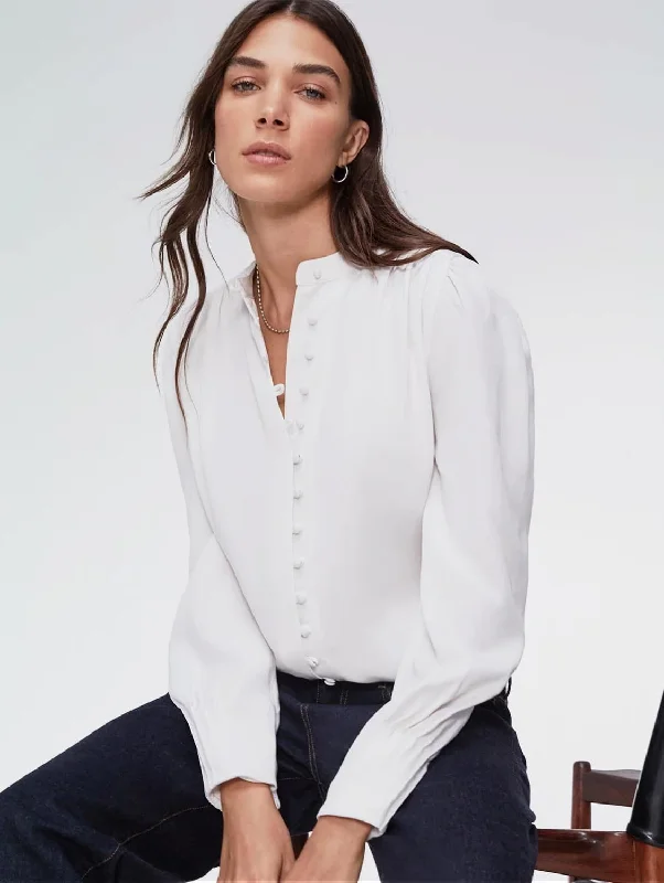 Trendy Pulse Annika TENCEL™ Blouse | Pure White