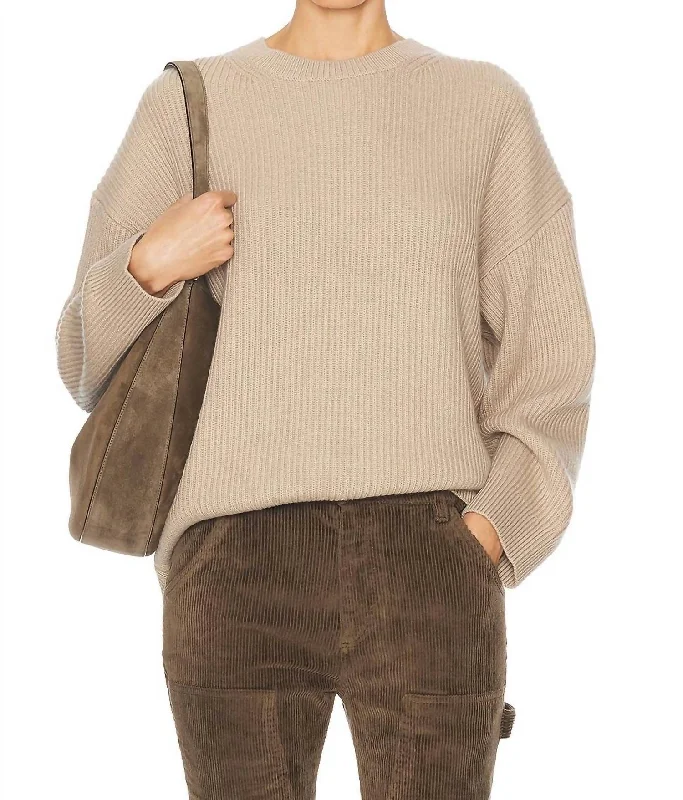 Trendy Pulse Payten Sweater In Beige Melange