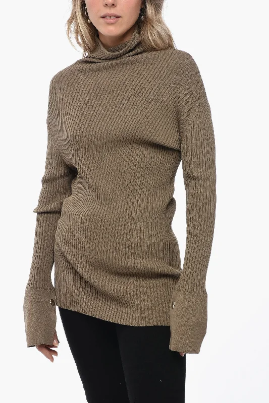 Must-Have Styles Eudon Choi Assimetric Ribbed Sweater