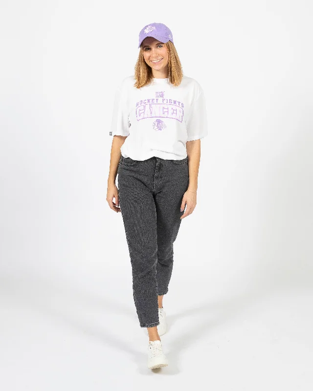 Special Occasion Wear Hockey Fights Cancer Graphic Logo Tee