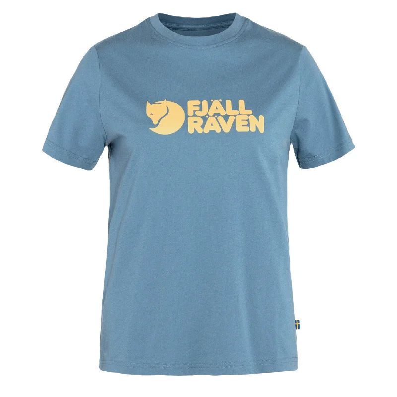 Discount Price Fjallraven Womens Logo T-Shirt Dawn Blue