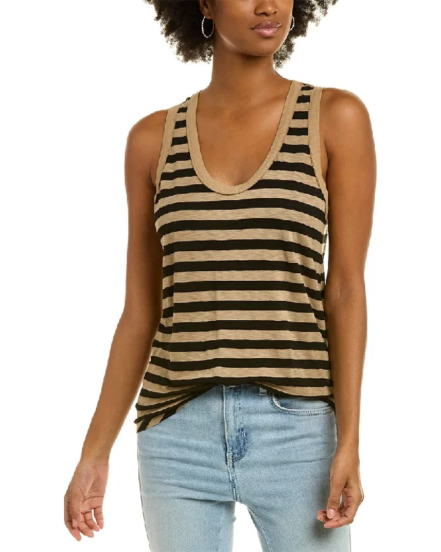 End Of Season Clearance Michael Stars Tobi Striped Tank