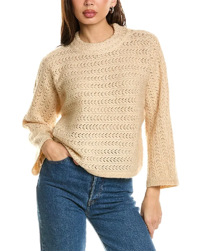 Timeless Elegance Redefined Design History Pointelle Sweater