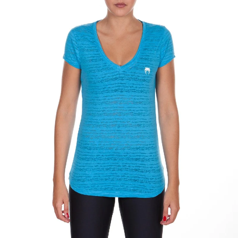 Exclusive Women's Fashion Collection Venum Women's Essential V-Neck Athletic T-Shirt - Blue