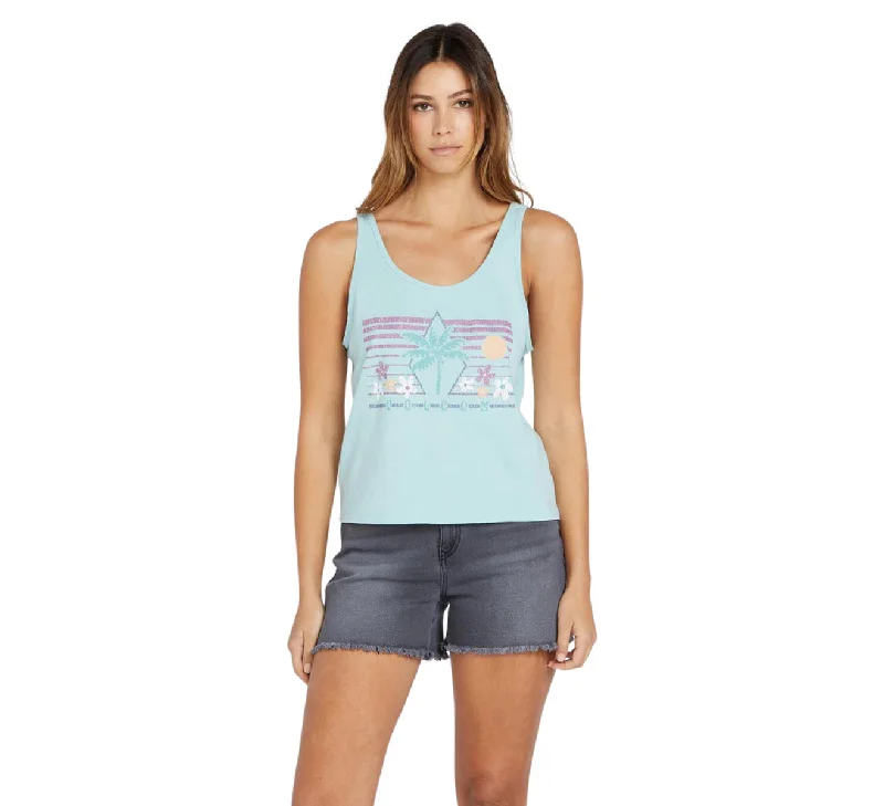 Vibrant Femme Fashion Volcom To The Bank Tank