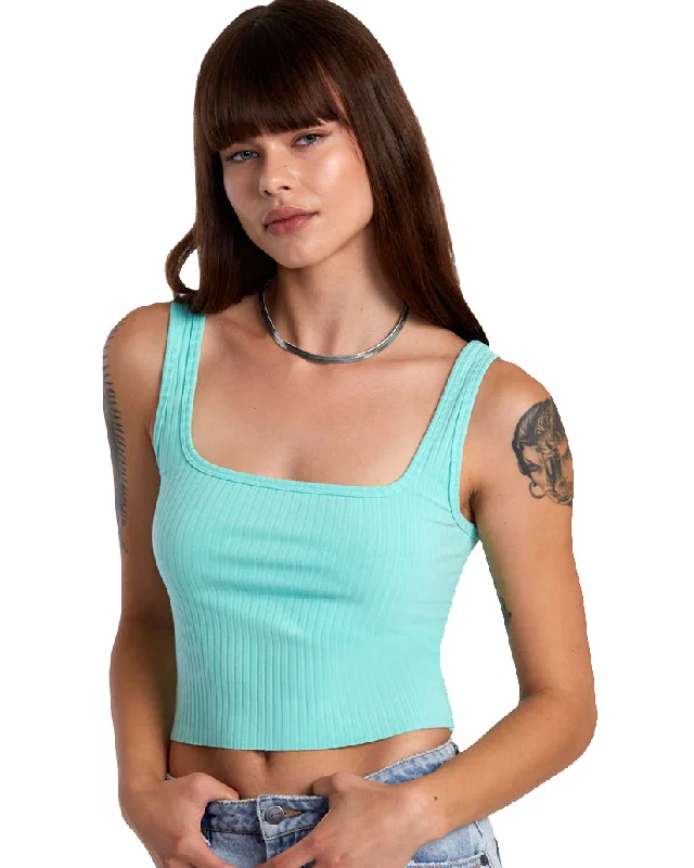 Chic Style RVCA SLATE TANK WIDE RIB