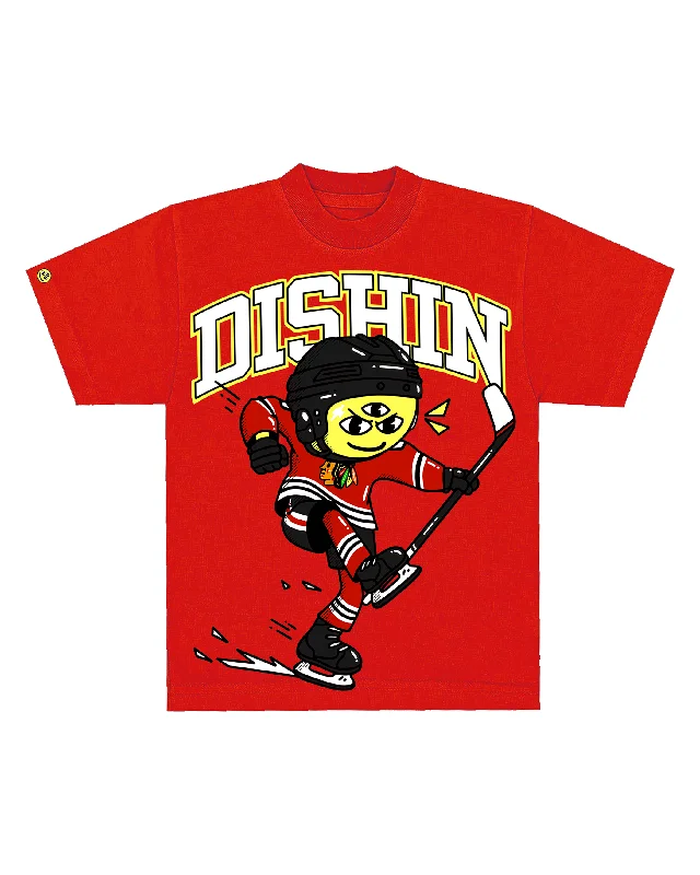 Chic Style DISHIN x Chicago Blackhawks Oversized Smiley Tee