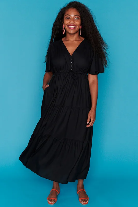 All Season Fashion Collection Marge Black Dress